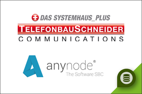 Webinar with Telefonbau Schneider and anynode logos