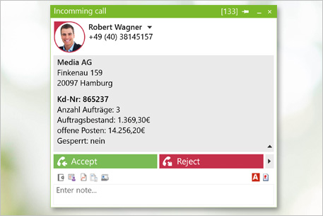 MetaDirectoy integration ProCall Enterprise screenshot