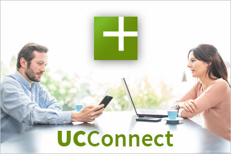 ProCall Enterprise Hybrid cloud-modules with UCConnect logo